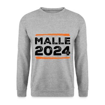 Devis Malle 2024 - Sweat-shirt Unisexe - gris chiné - Devant - Alina (178cm) & Michal (187cm)