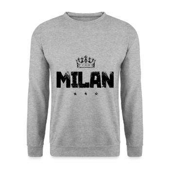 Kite - Unisex Sweatshirt - salt & pepper - Front - Alina (178cm) & Michal (187cm)