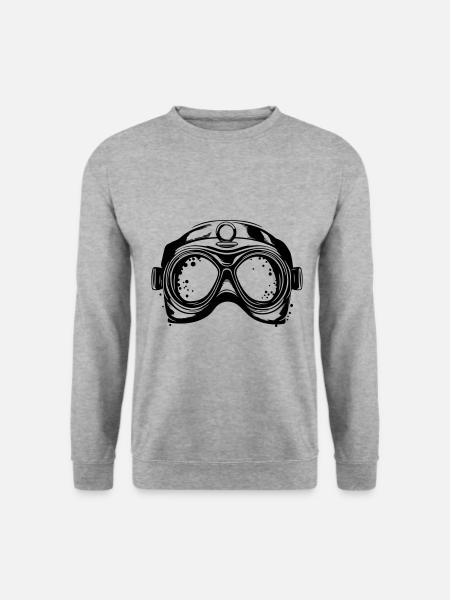 Goggles Diving Scuba Symbol - Unisex Sweatshirt - salt & pepper
