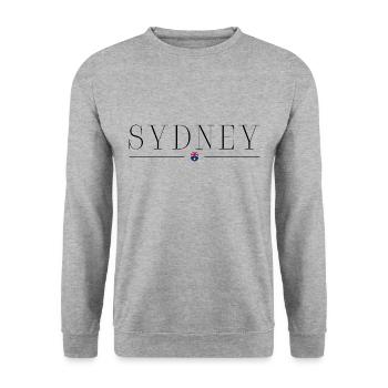 Ich liebe Sydney - Unisex Pullover - Weißgrau meliert - Vorne - Alina (178cm) & Michal (187cm)