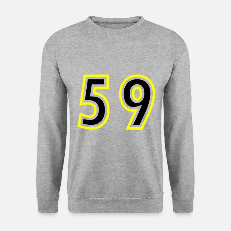 59 Nombre Collège - Sweat-shirt Unisexe - gris chiné