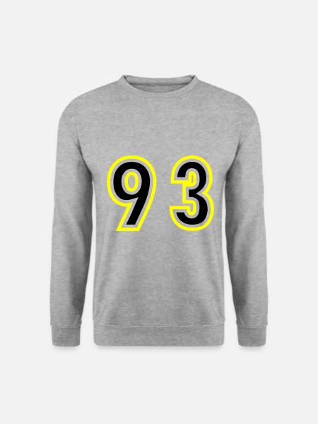 93 Number College - Unisex Sweatshirt - salt & pepper