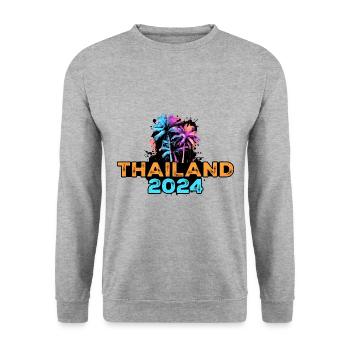 Thailand 2024 Tour - Unisex Sweatshirt - salt & pepper - Front - Alina (178cm) & Michal (187cm)