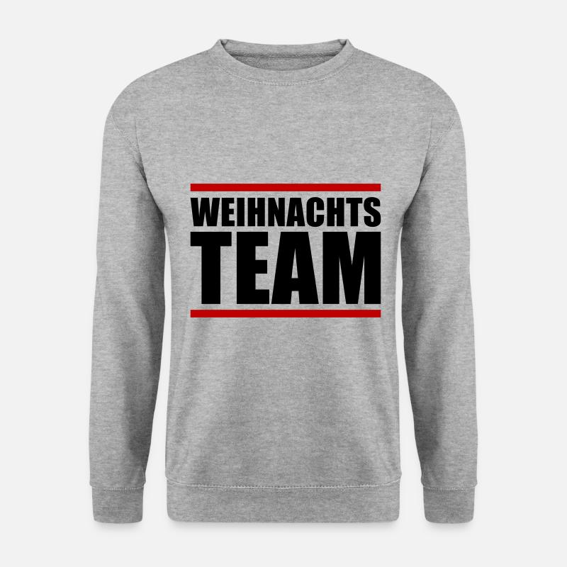 Weihnachts Team - Unisex Pullover - Weißgrau meliert