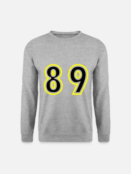 89 Number College - Unisex Sweatshirt - salt & pepper