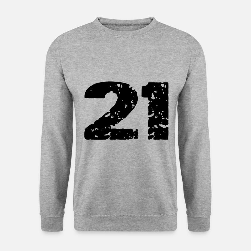 21 Number jersey - Unisex Sweatshirt - salt & pepper