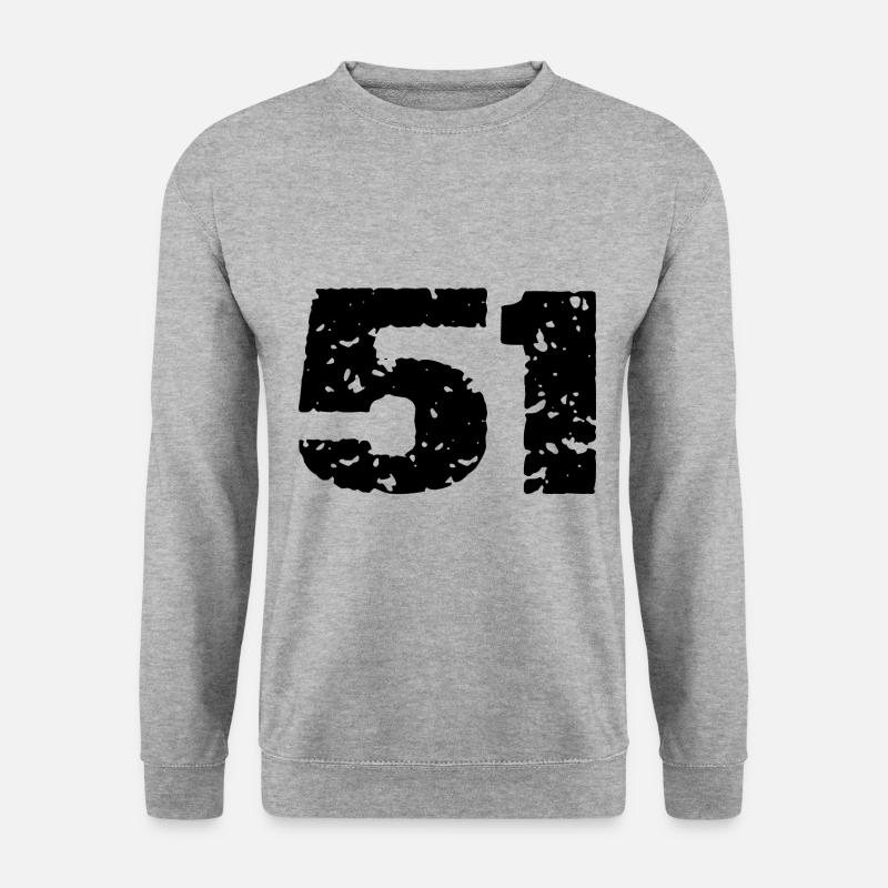 51 Number jersey - Unisex Sweatshirt - salt & pepper