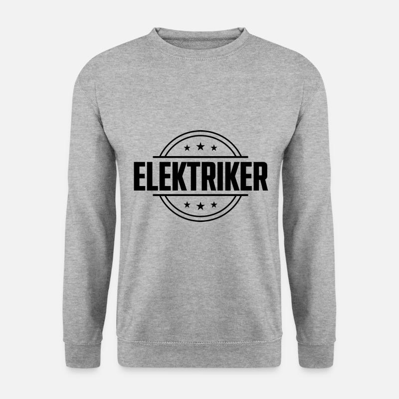 Elektriker Beruf - Unisex Pullover - Weißgrau meliert