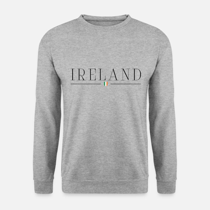Ich liebe Irland - Unisex Pullover - Weißgrau meliert