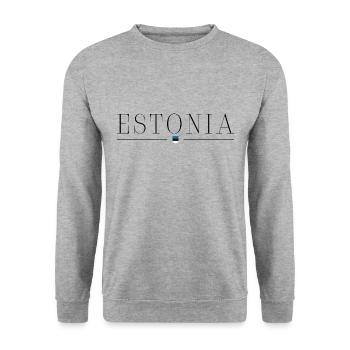 Estonia: Nordic elegance on every shirt - Unisex Sweatshirt - salt & pepper - Front - Alina (178cm) & Michal (187cm)
