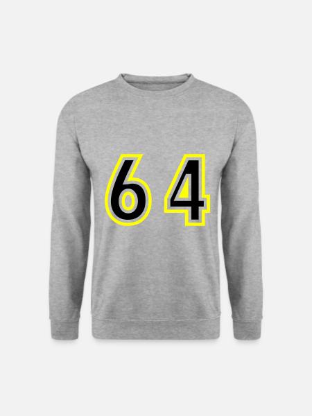 64 Number College - Unisex Sweatshirt - salt & pepper