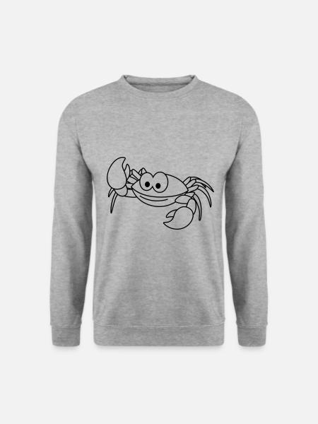 Crab Comic Animal - Unisex Sweatshirt - salt & pepper