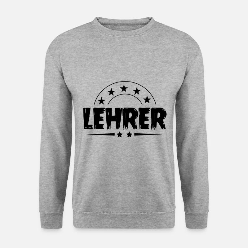 Lehrer Beruf - Unisex Pullover - Weißgrau meliert