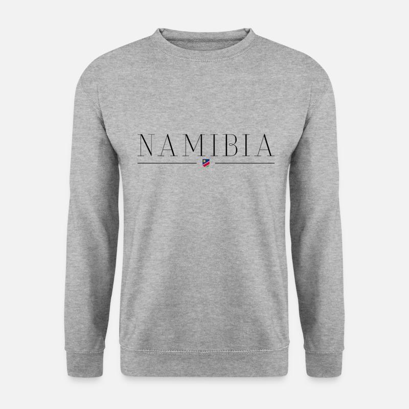 Ich liebe Namibia - Unisex Pullover - Weißgrau meliert