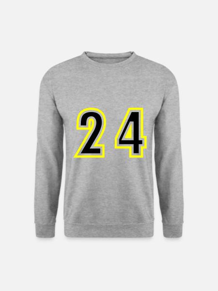 24 Number College - Unisex Sweatshirt - salt & pepper