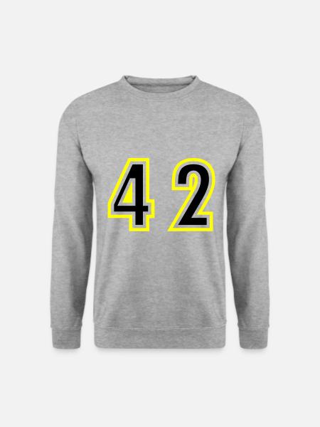 42 Number College - Unisex Sweatshirt - salt & pepper