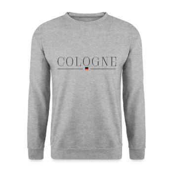 Cologne, Allemagne T-shirt élégance - Sweat-shirt Unisexe - gris chiné - Devant - Alina (178cm) & Michal (187cm)