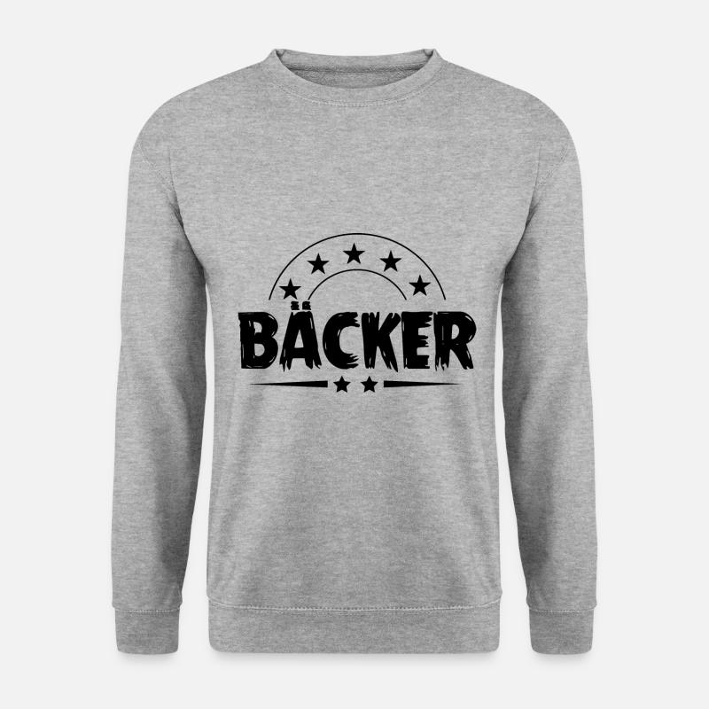 Bäcker Beruf - Unisex Pullover - Weißgrau meliert
