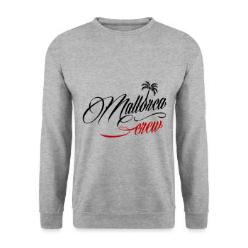 Mallorca Crew - Unisex Pullover - Weißgrau meliert - Vorne - Alina (178cm) & Michal (187cm)