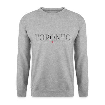 J’adore Toronto - Sweat-shirt Unisexe - gris chiné - Devant - Alina (178cm) & Michal (187cm)