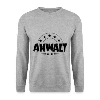 Anwalt Beruf - Unisex Pullover - Weißgrau meliert - Vorne - Alina (178cm) & Michal (187cm)