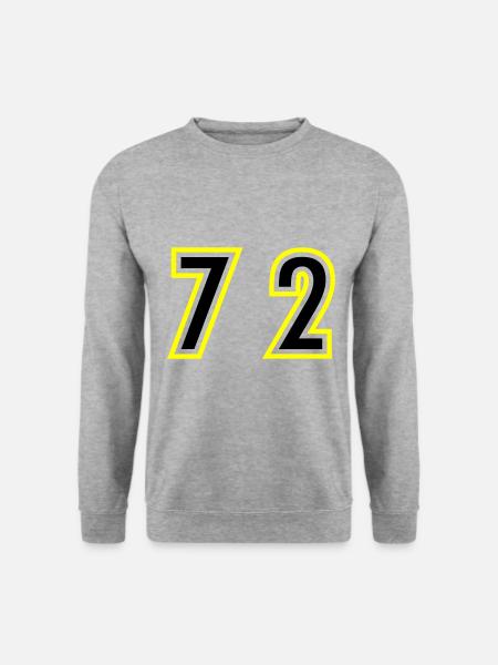 72 Number College - Unisex Sweatshirt - salt & pepper