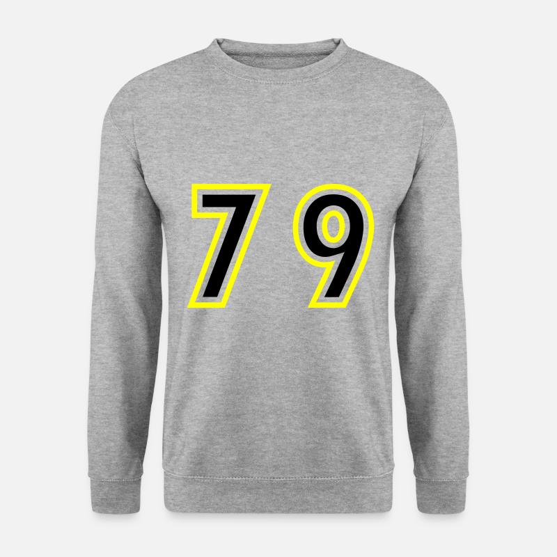 79 Number College - Unisex Sweatshirt - salt & pepper