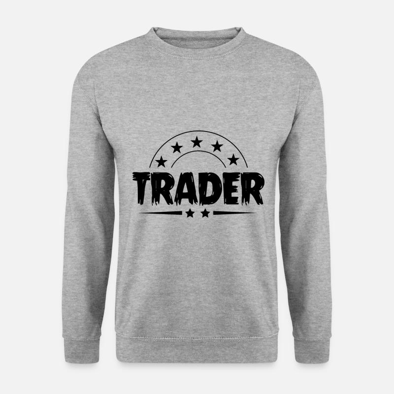 Trader Beruf - Unisex Pullover - Weißgrau meliert
