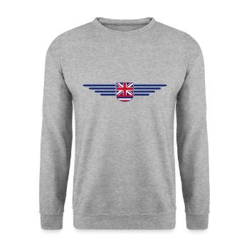 Hawaii Fan T-Shirt – Aloha Style - Unisex Sweatshirt - salt & pepper - Front - Alina (178cm) & Michal (187cm)
