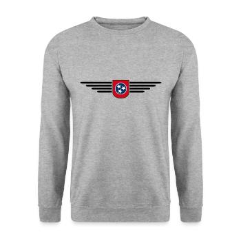 T-shirt de fan du Tennessee – Musique et amour de la maison - Sweat-shirt Unisexe - gris chiné - Devant - Alina (178cm) & Michal (187cm)