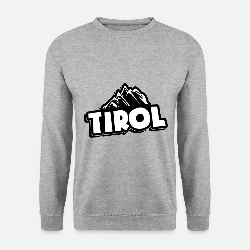 Tirol Berge - Unisex Pullover - Weißgrau meliert