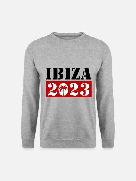 Ibiza 2023 - Unisex Pullover - Weißgrau meliert