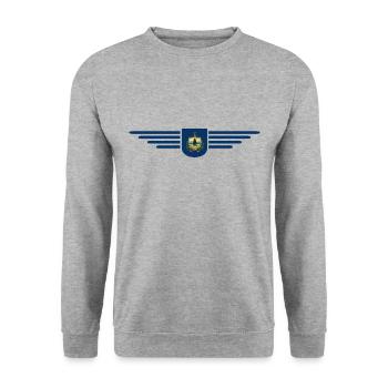 Vermont Fan Shirt – Pure Nature - Unisex Sweatshirt - salt & pepper - Front - Alina (178cm) & Michal (187cm)
