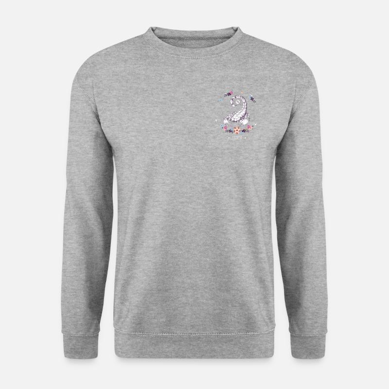 Skorpion - Unisex Pullover - Weißgrau meliert