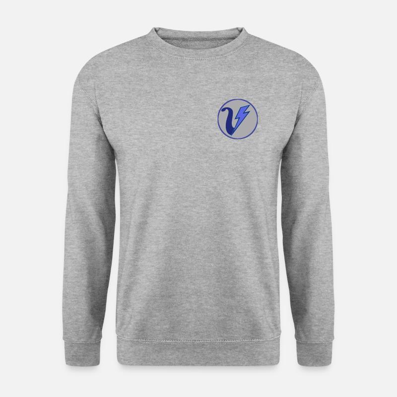 VoltVibes Logo - Unisex Pullover - Weißgrau meliert