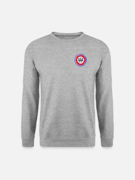 Fünf Sterne - Unisex Pullover - Weißgrau meliert