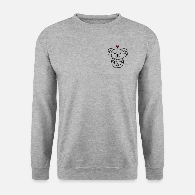 Koala - Unisex Pullover - Weißgrau meliert