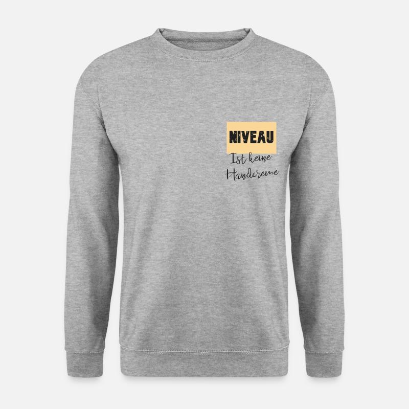 niveau - Unisex Pullover - Weißgrau meliert