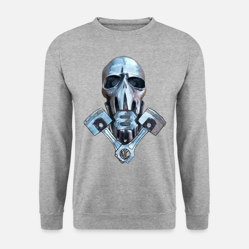 V8 SuperFanatique - Unisex Pullover - Weißgrau meliert