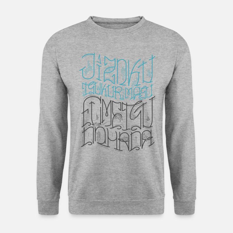 Fumetsu - Unisex Pullover - Weißgrau meliert