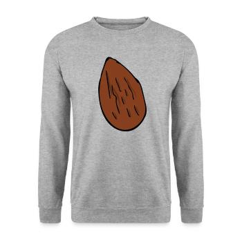 Amandes - Sweat-shirt Unisexe - gris chiné - Devant - Alina (178cm) & Michal (187cm)