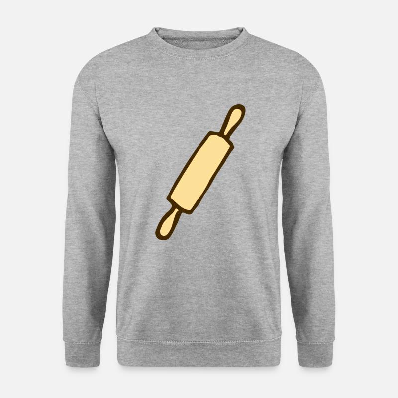 Nudelholz - Unisex Pullover - Weißgrau meliert