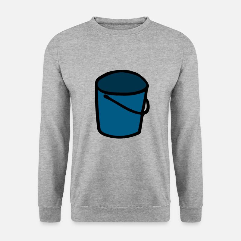 Eimer - Unisex Pullover - Weißgrau meliert