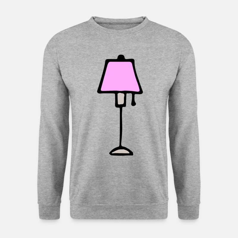 Lampe - Unisex Pullover - Weißgrau meliert