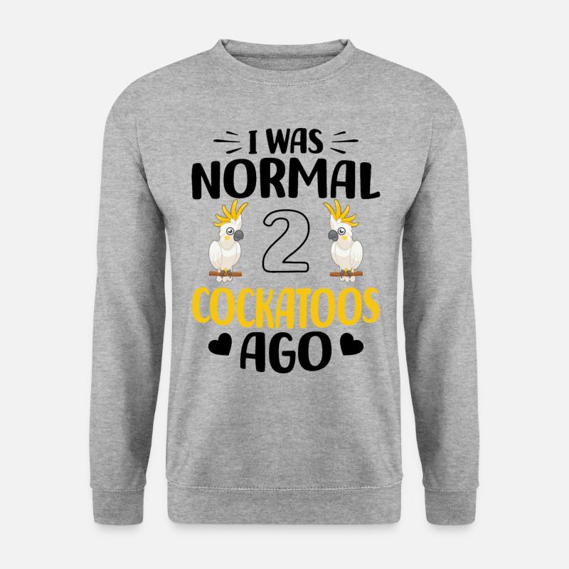 Kakadu - Unisex Pullover - Weißgrau meliert