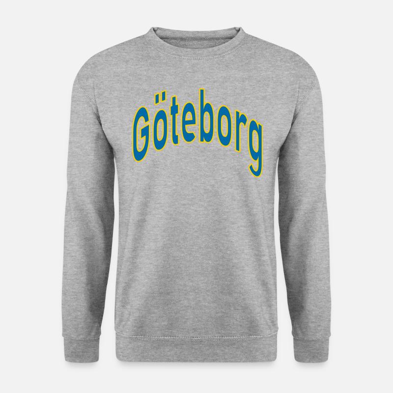 Göteborg - Unisex Pullover - Weißgrau meliert