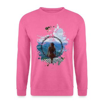 Entspannung - Unisex Pullover - Pink - Vorne