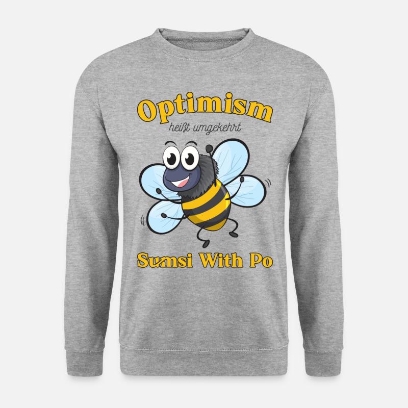 Bee Motivation Optimism - Unisex Sweatshirt - salt & pepper