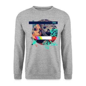 Monster #118 Spirit - Unisex Sweatshirt - salt & pepper - Front - Alina (178cm) & Michal (187cm)