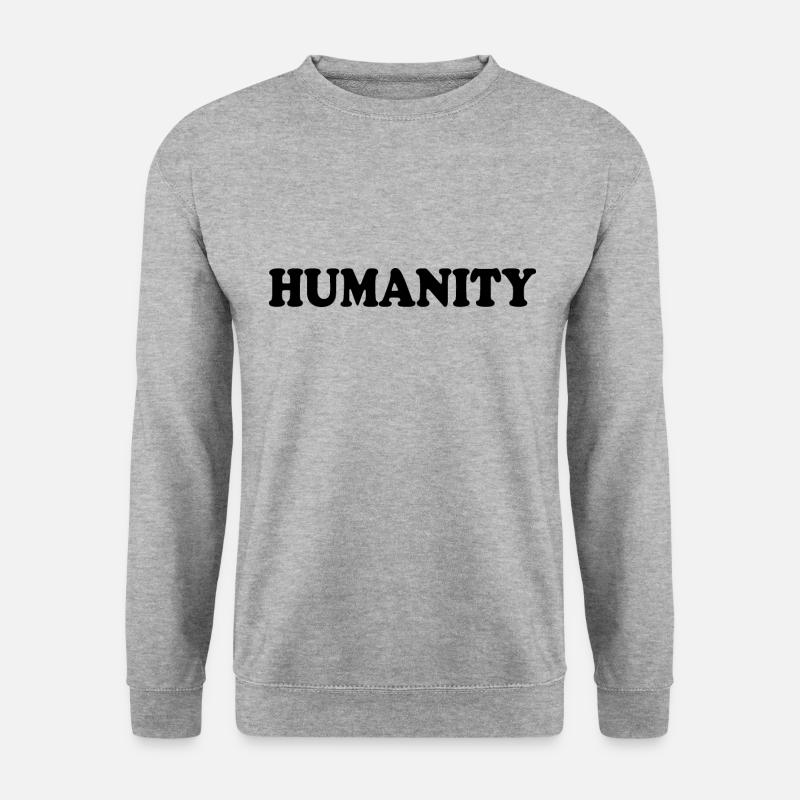 Humanity - Unisex Pullover - Weißgrau meliert